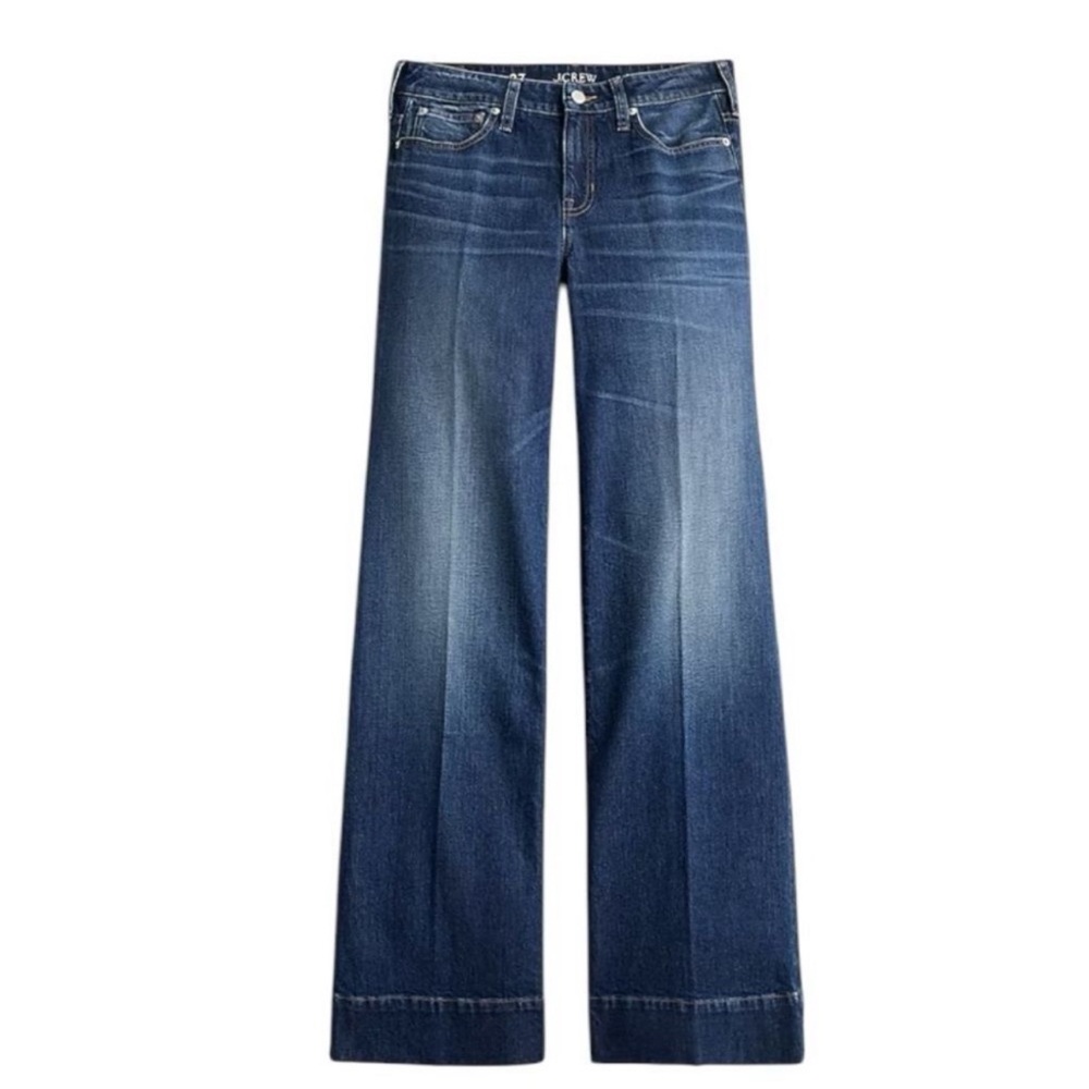 J. Crew Women's Dark Blue Flare Jeans